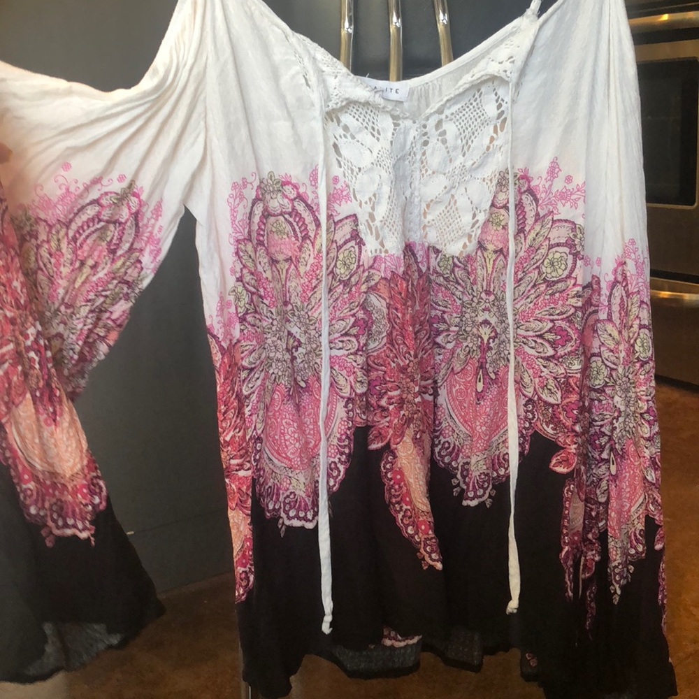 Off the shoulder hippy top